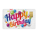 Geschenkkarte "Happy Birthday" mit 1g Gold Fg....