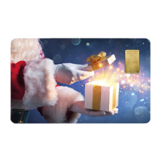 Geschenkkarte Weihnachten II mit 1g Gold Fg. 999,9