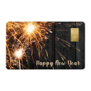 Geschenkkarte "Happy New Yearr" mit 1g Gold Fg....