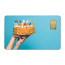 Geschenkkarte "Happy Birthday VII" mit 1g Gold Fg. 999,9