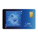 Geschenkkarte "LÃ¶we" mit 1g Gold...