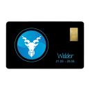 Geschenkkarte "Widder I" mit 1g Gold Fg. 999,9