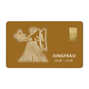 Geschenkkarte "Jungfrau II" mit 1g Gold Fg. 999,9