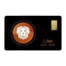 Geschenkkarte "LÃ¶we I" mit 1g Gold...