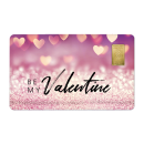 Geschenkkarte "Be My Valentine " mit 1g Gold...