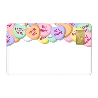 Geschenkkarte "Valentinstag II" mit 1g Gold Fg. 999,9