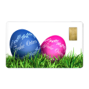 Geschenkkarte "Ostern" mit 1g Gold Fg. 999,9