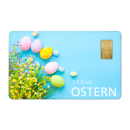 Geschenkkarte "Ostern II" mit 1g Gold Fg. 999,9