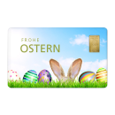 Geschenkkarte "Ostern VI" mit 1g Gold Fg. 999,9
