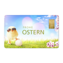 Geschenkkarte "Ostern IX" mit 1g Gold Fg. 999,9