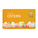 Geschenkkarte "Ostern X" mit 1g Gold Fg. 999,9