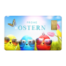 Geschenkkarte "Ostern XI" mit 1g Gold Fg. 999,9