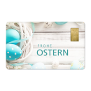 Geschenkkarte "Ostern XIV" mit 1g Gold Fg. 999,9