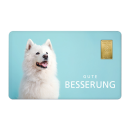 Geschenkkarte "Gute Besserung VI" mit 1g Gold...