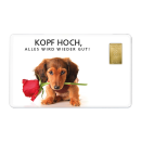 Geschenkkarte "Kopf Hoch II" mit 1g Gold Fg. 999,9