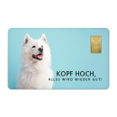 Geschenkkarte "Kopf Hoch III" mit 1g Gold Fg....