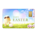 Geschenkkarte "Happy Easter VI" mit 1g Gold Fg....