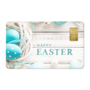 Geschenkkarte "Happy Easter IX" mit 1g Gold Fg....