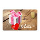 Geschenkkarte "Muttertag I" mit 1g Gold Fg. 999,9