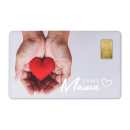 Geschenkkarte "Muttertag II" mit 1g Gold Fg. 999,9