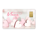 Geschenkkarte "Muttertag IV" mit 1g Gold Fg. 999,9