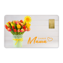 Geschenkkarte "Muttertag VIII" mit 1g Gold Fg....