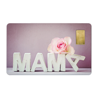 Geschenkkarte "Muttertag IX" mit 1g Gold Fg. 999,9
