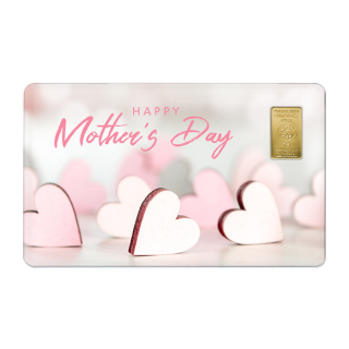 Geschenkkarte "Muttertag XIII" mit 1g Gold Fg. 999,9
