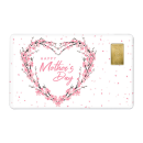 Geschenkkarte "Muttertag XV" mit 1g Gold Fg. 999,9