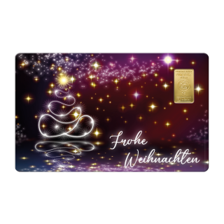 Geschenkkarte "Weihnachten XIII" mit 1g Gold Fg. 999,9