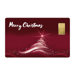 Geschenkkarte "Weihnachten XV" mit 1g Gold Fg. 999,9
