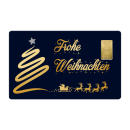 Geschenkkarte "Weihnachten XVIII" mit 1g Gold...