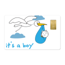 Geschenkkarte "Its a Boy I" mit 1g Gold Fg. 999,9