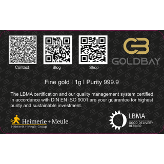 Geschenkkarte Auto II mit 1g Gold Fg. 999,9