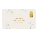 Geschenkkarte "Rain" mit 1g Gold Fg. 999,9