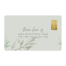 Geschenkkarte "True Love" mit 1g Gold Fg. 999,9