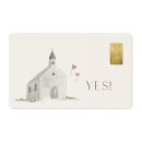 Geschenkkarte "YES" mit 1g Gold Fg. 999,9