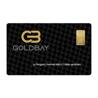 1g Goldbarren Fg. 999,9 Gold LBMA zertifiziert Heimerle & Meule