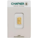 1g Goldbarren Fg. 999,9 Gold LBMA zertifiziert C.Hafner